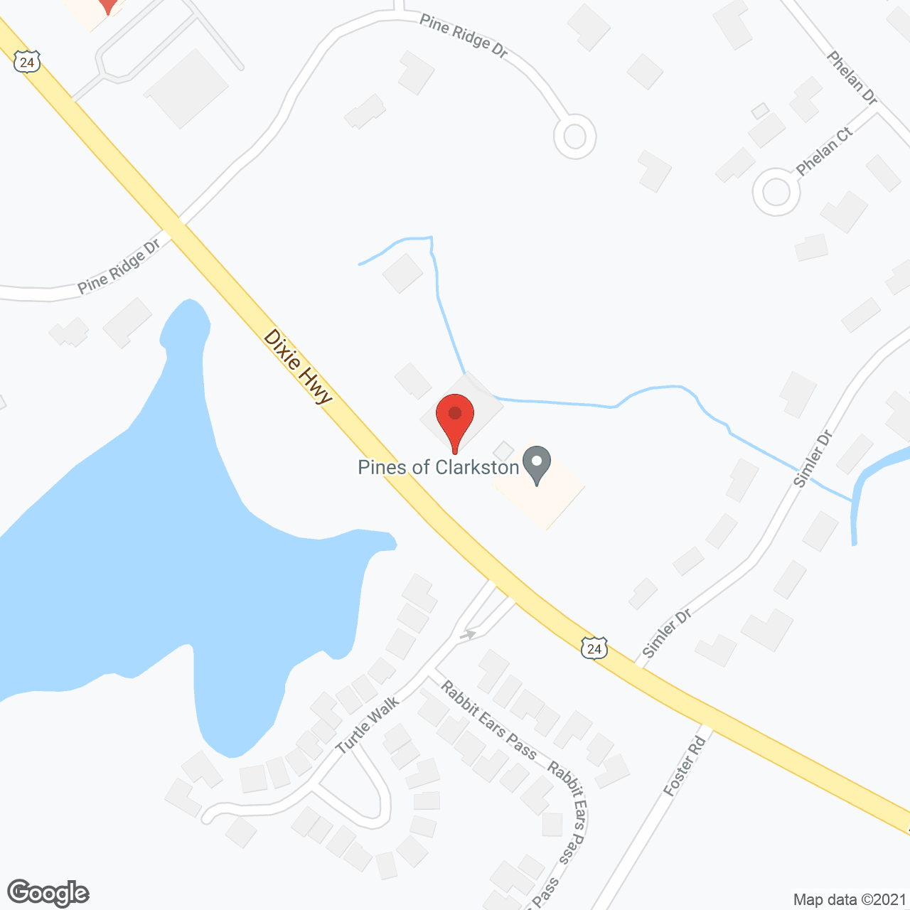 Pines of Clarkston Memory Care in google map