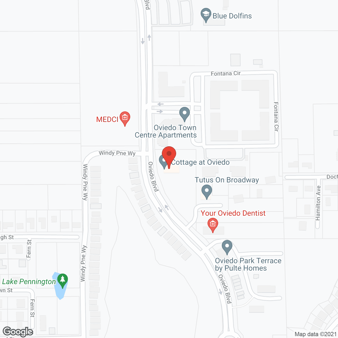 Kinbridge at Oviedo in google map