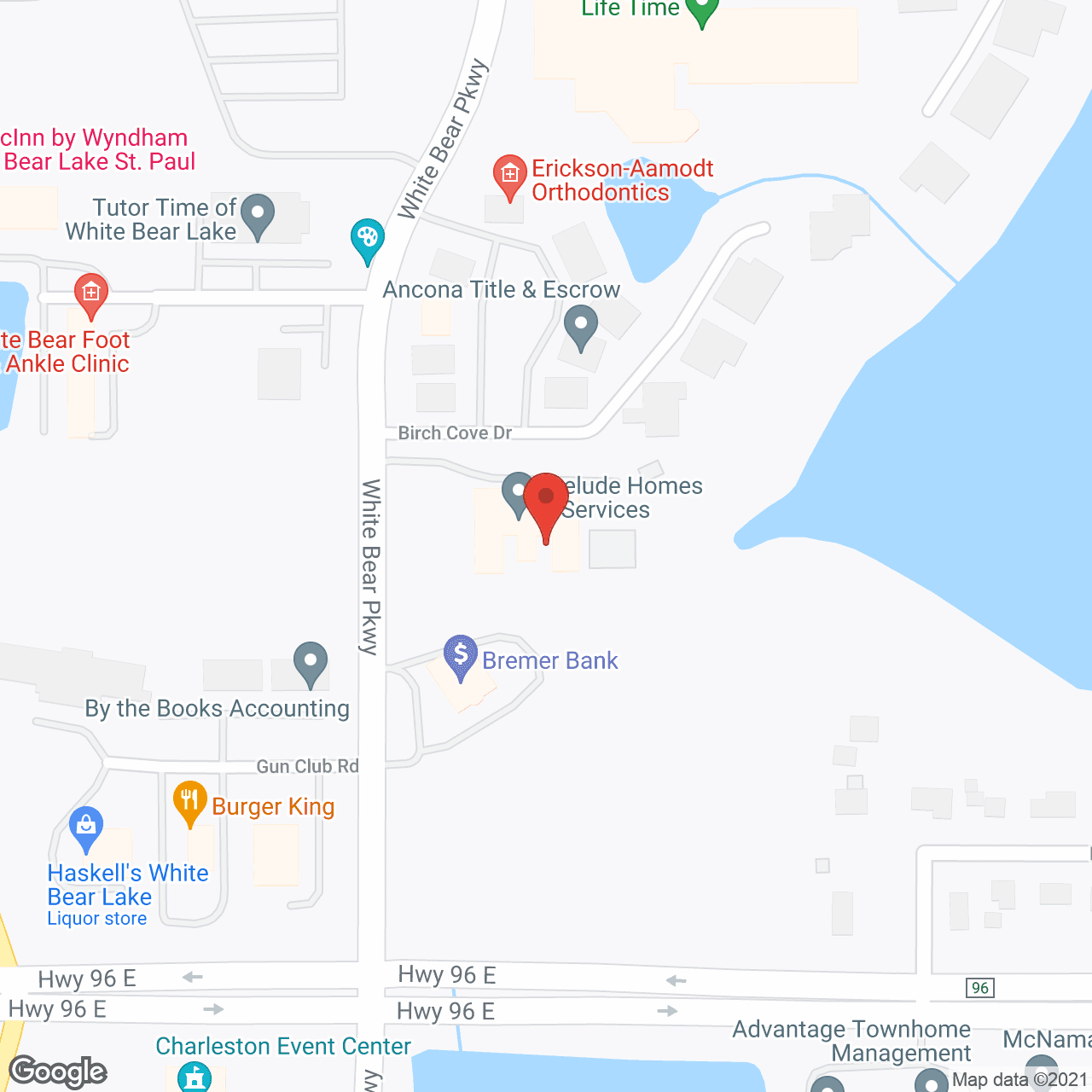 White Bear Lake East Cottages in google map