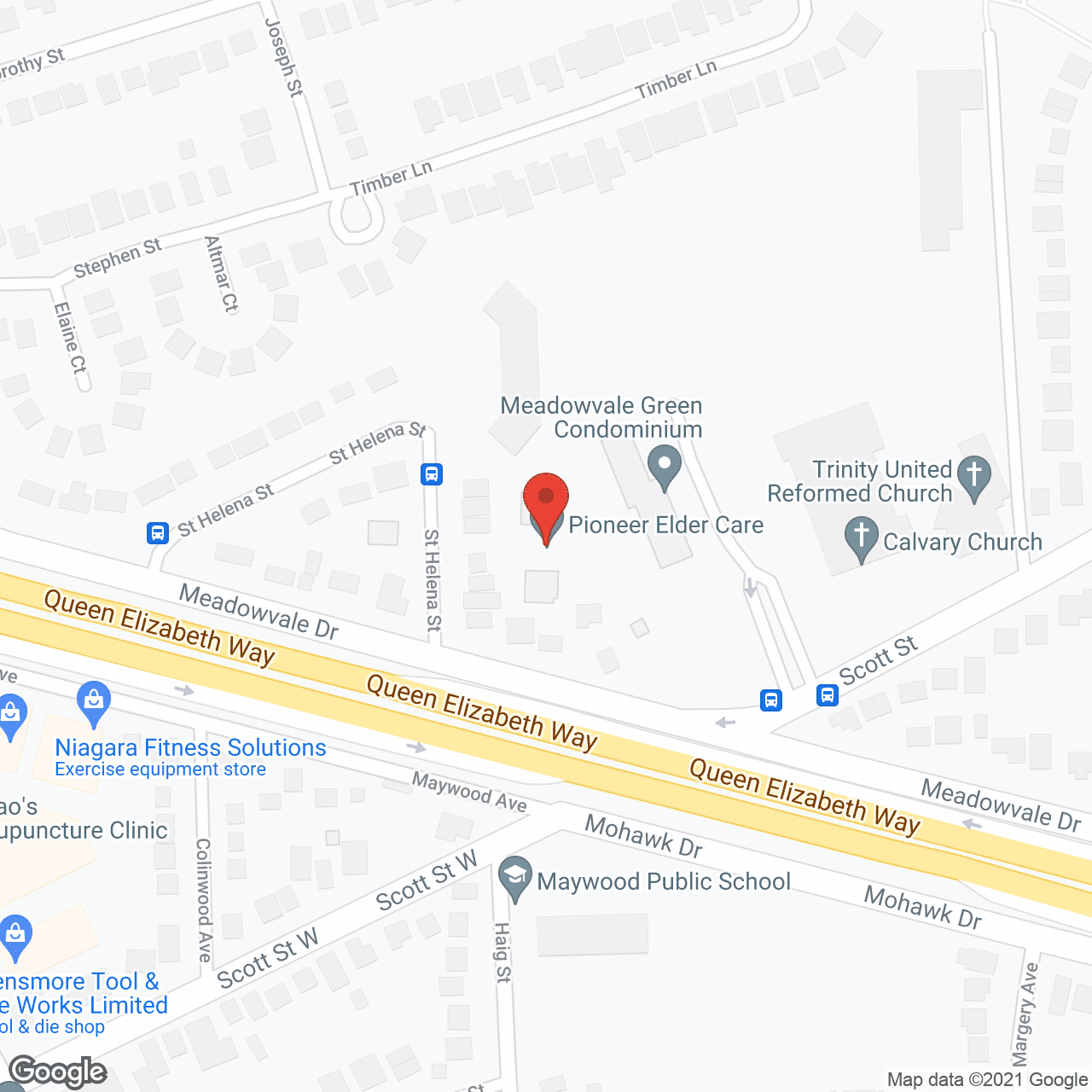 Pioneer Elder Care Inc in google map