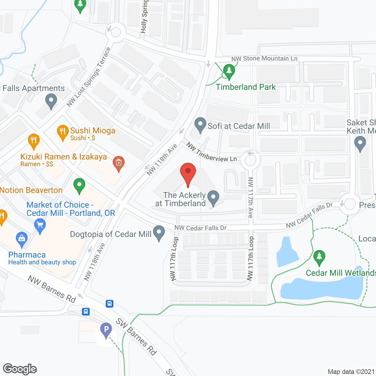 Merrill Gardens at Cedar Mill in google map