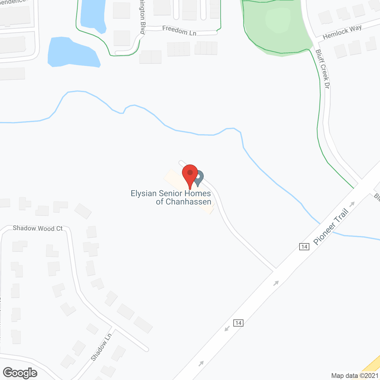 Elysian Senior Homes of Chanhassen in google map