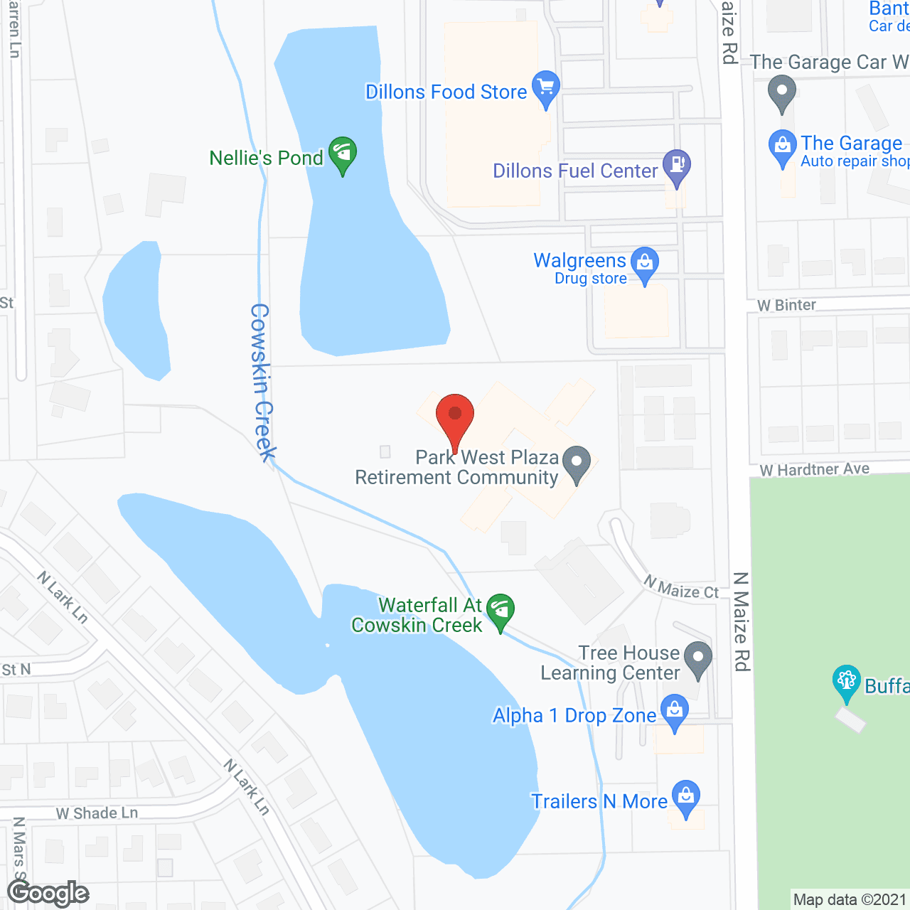 Park West Plaza in google map