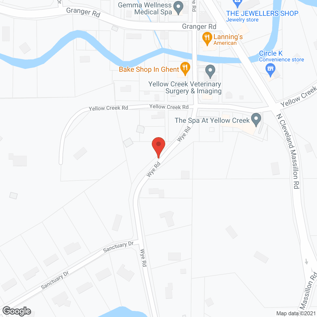 Ridge at Copley in google map