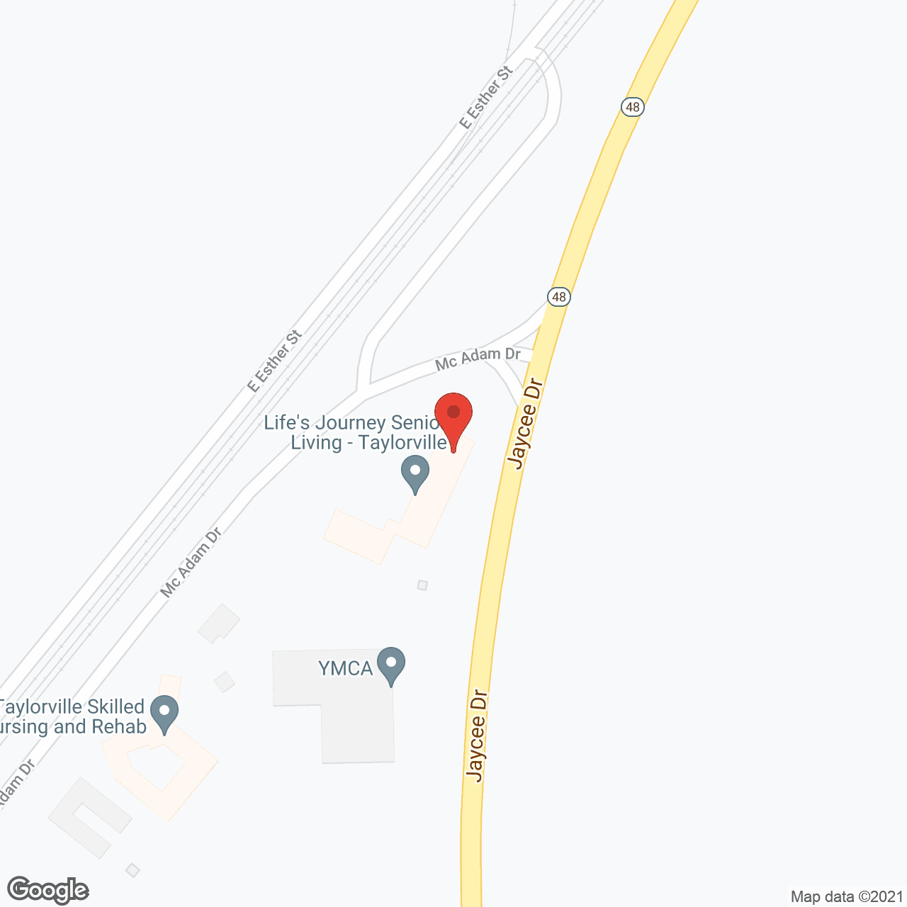 High Point Residence Taylorville in google map