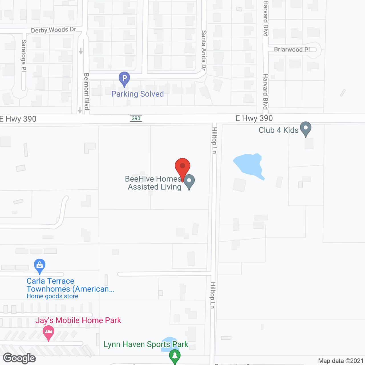 Beehive Homes of Lynn Haven in google map