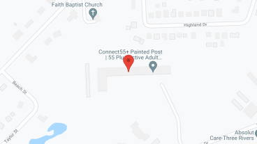 Connect55 Plus Painted Post in google map