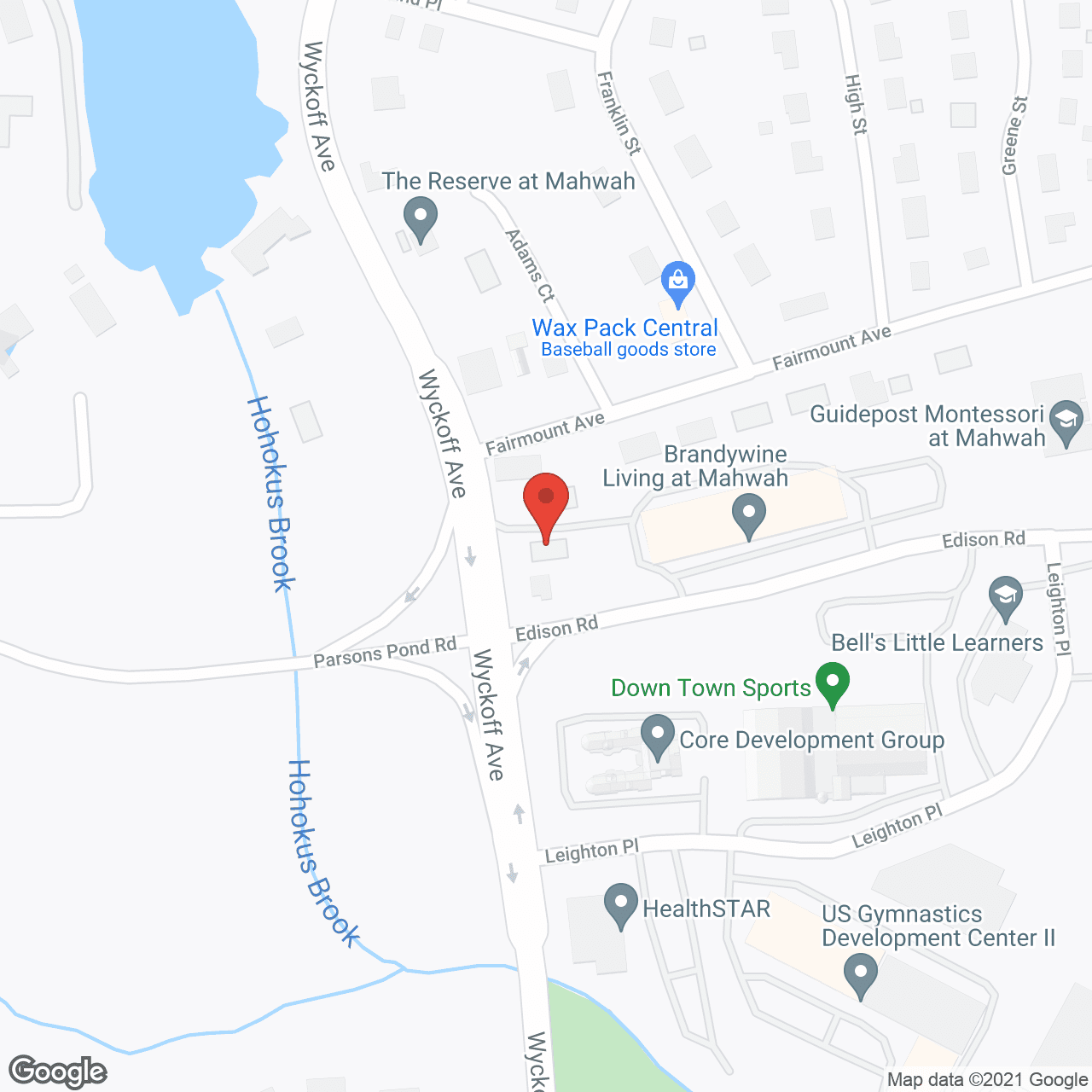 Brandywine Mahwah by Monarch in google map