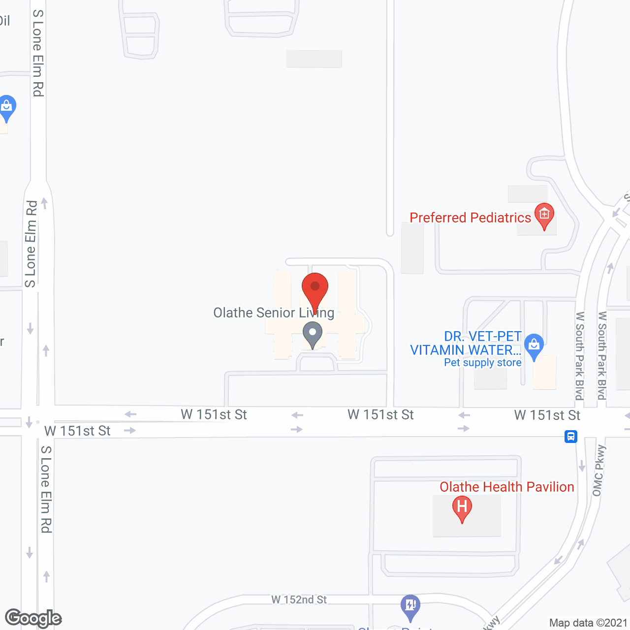 The Healthcare Resort of Olathe in google map