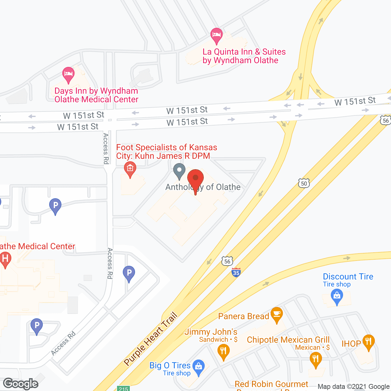 The Village at Olathe in google map