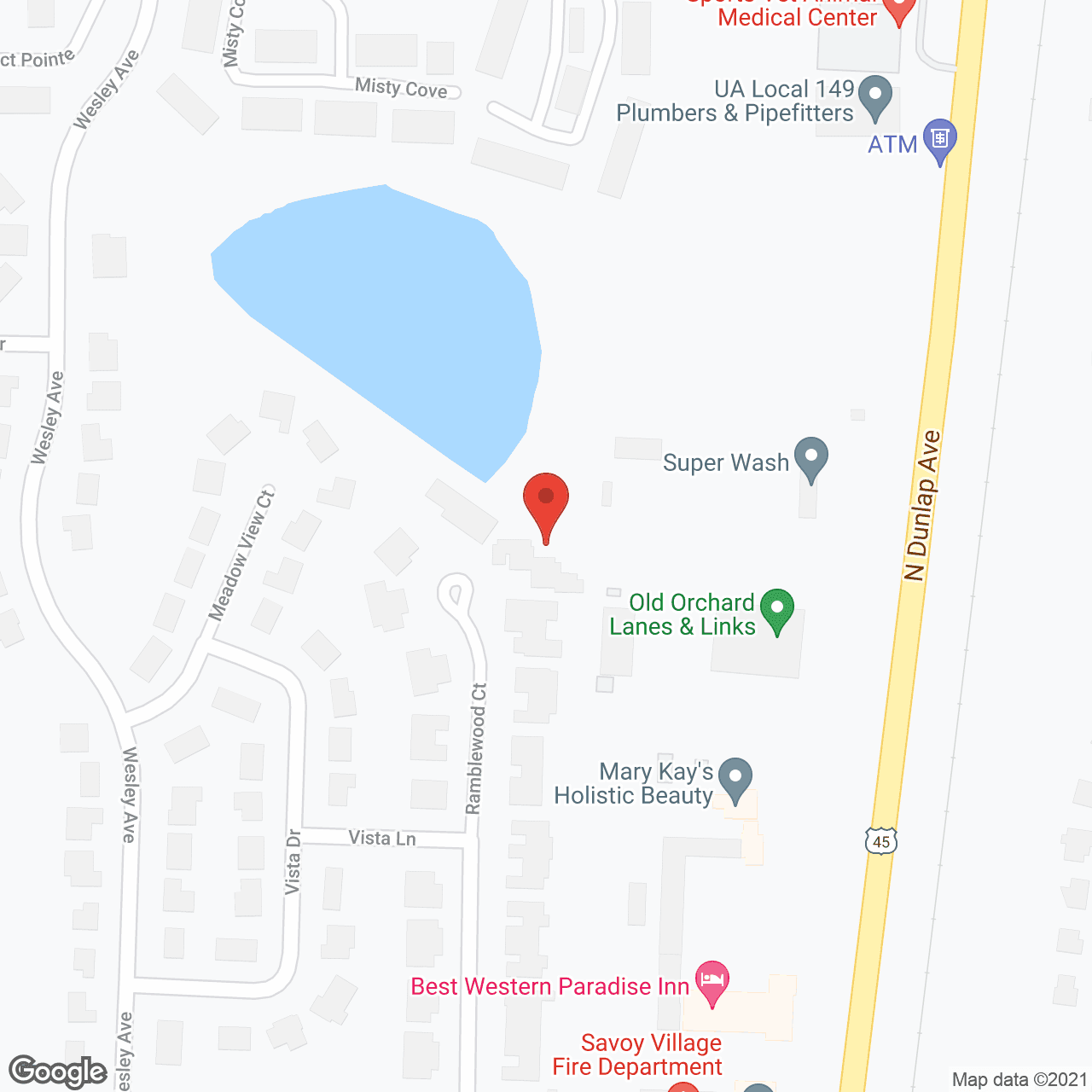 Autumn Fields Savoy in google map