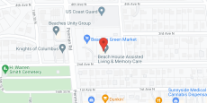Beach House Senior Living in google map