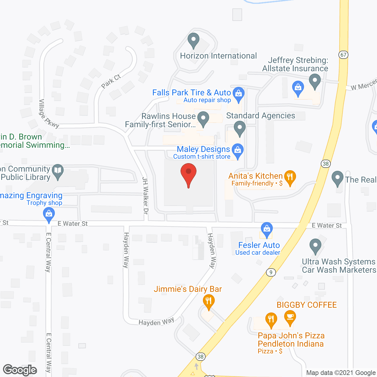 Fall Creek Retirement Village in google map
