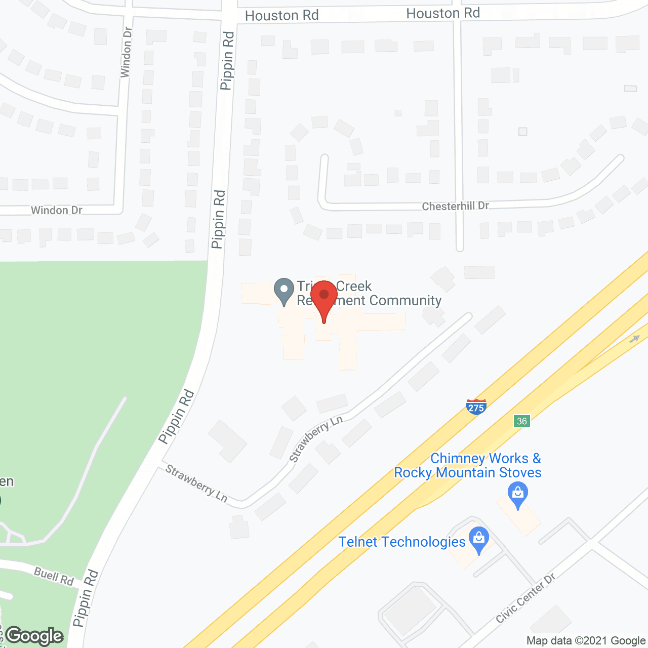 Triple Creek Retirement Community in google map