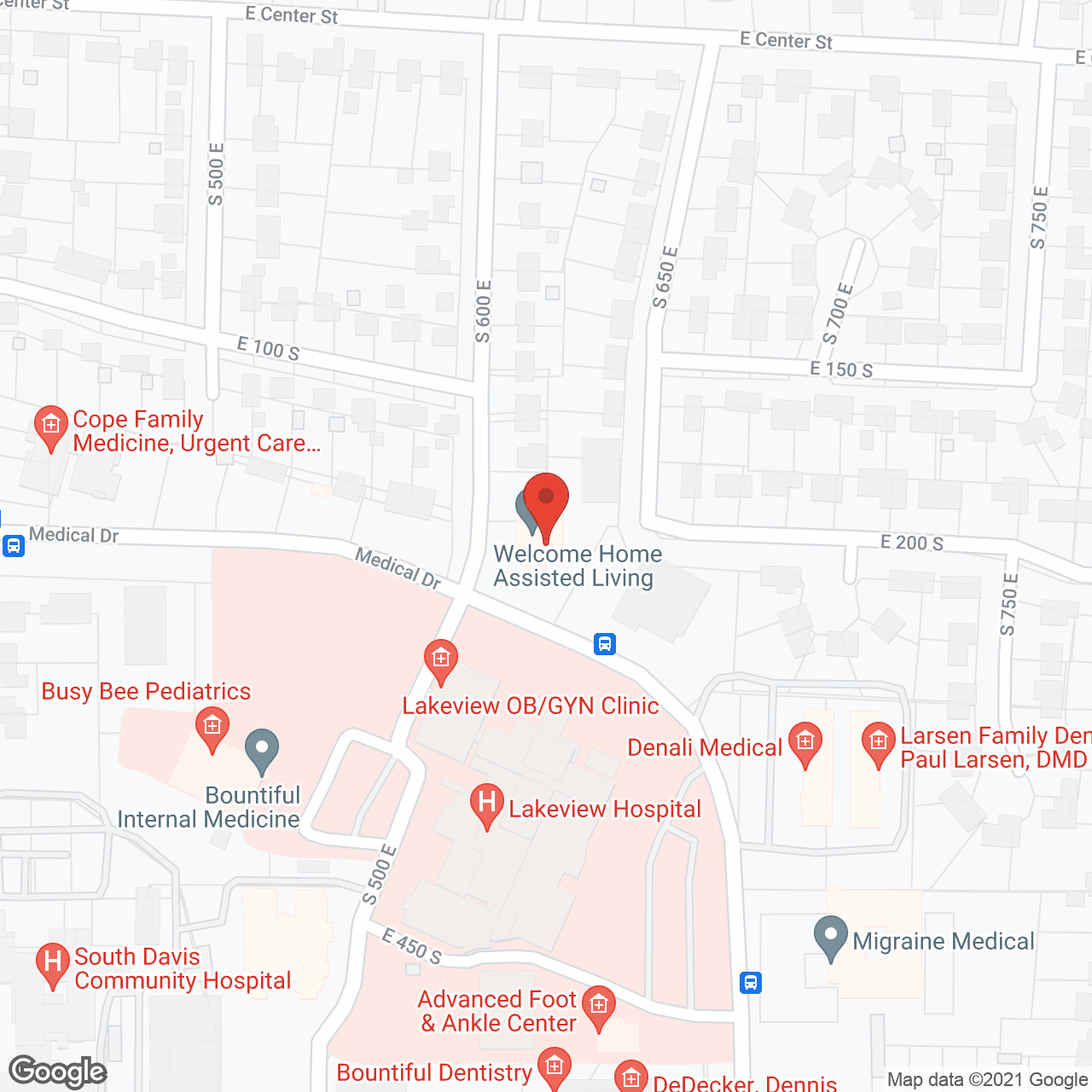 Welcome Home Assisted Living in google map