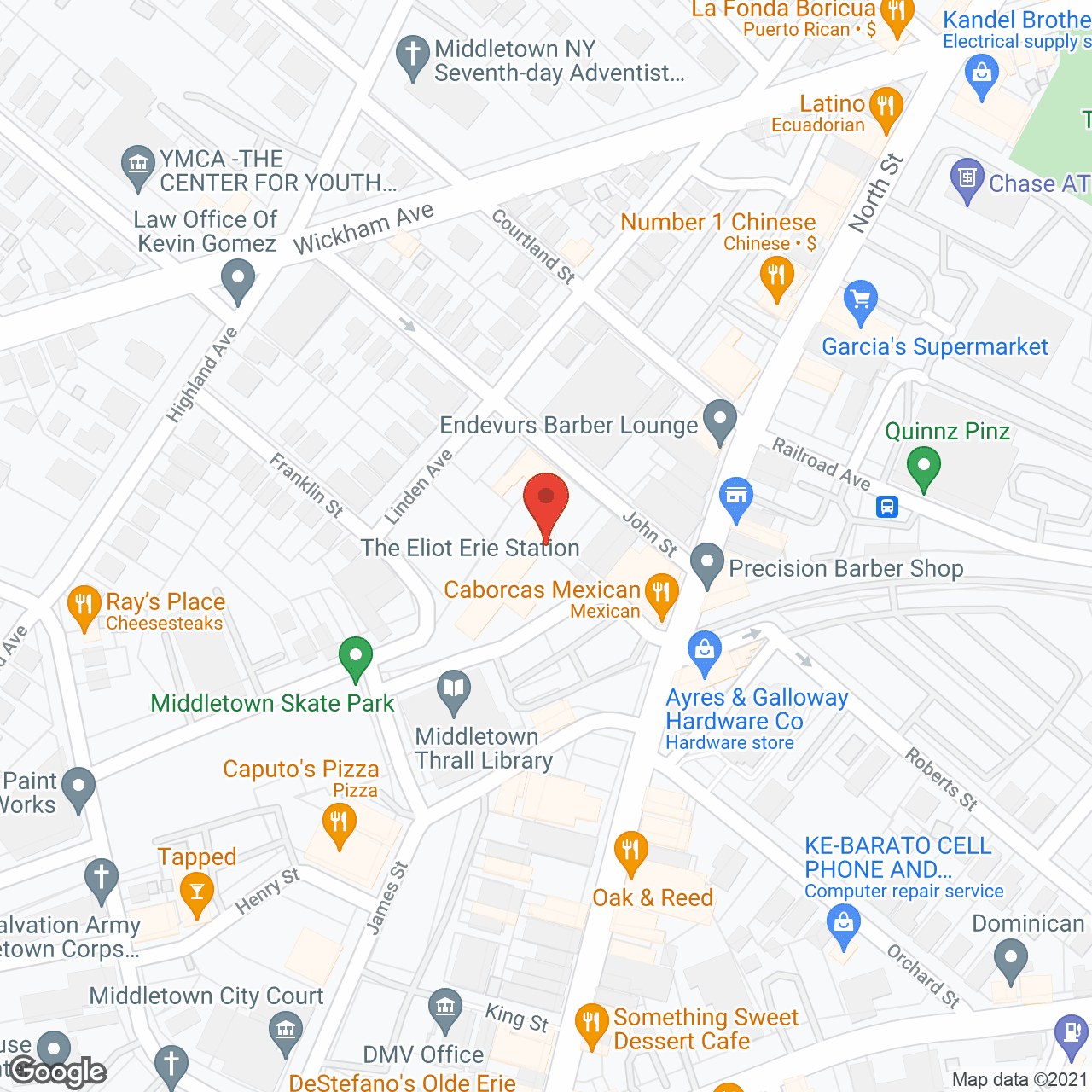 Eliot at Erie Station in google map