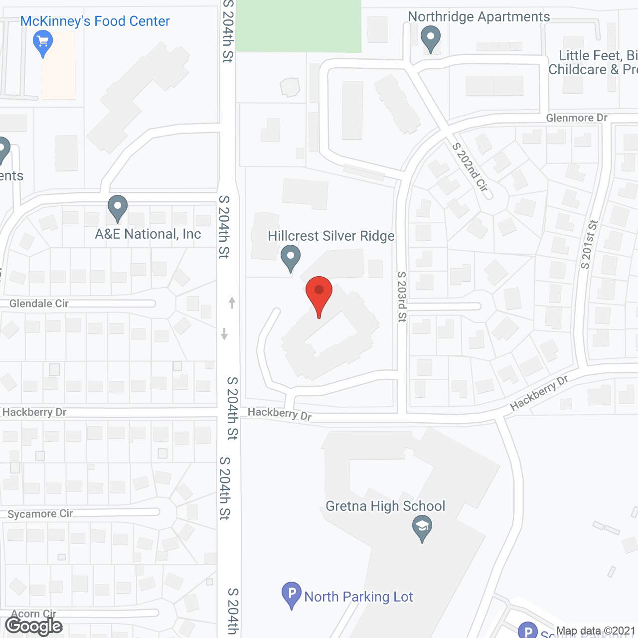 Hillcrest Silver Ridge in google map