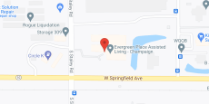 Evergreen Senior Living in google map