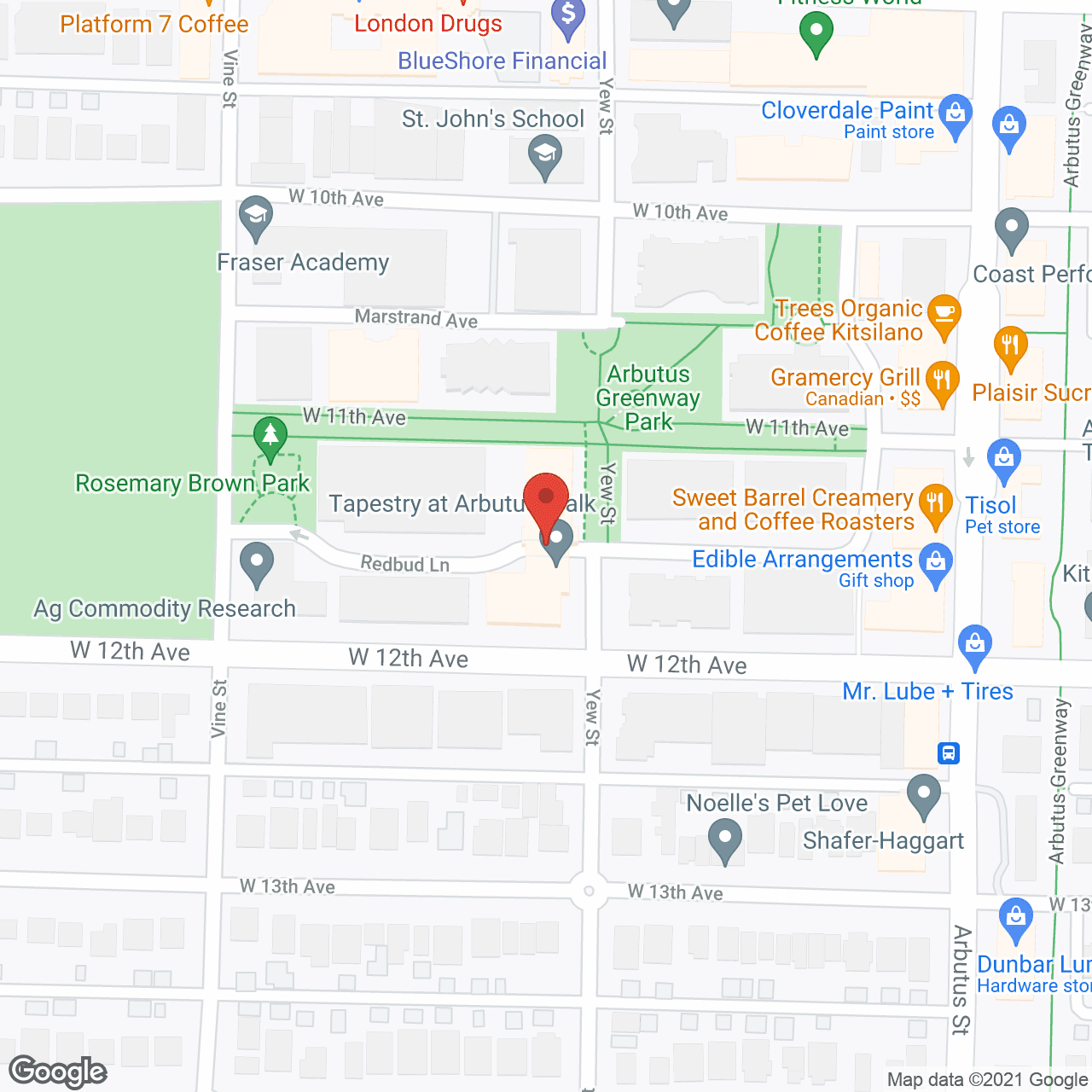 Seasons Arbutus Retirement Home in google map