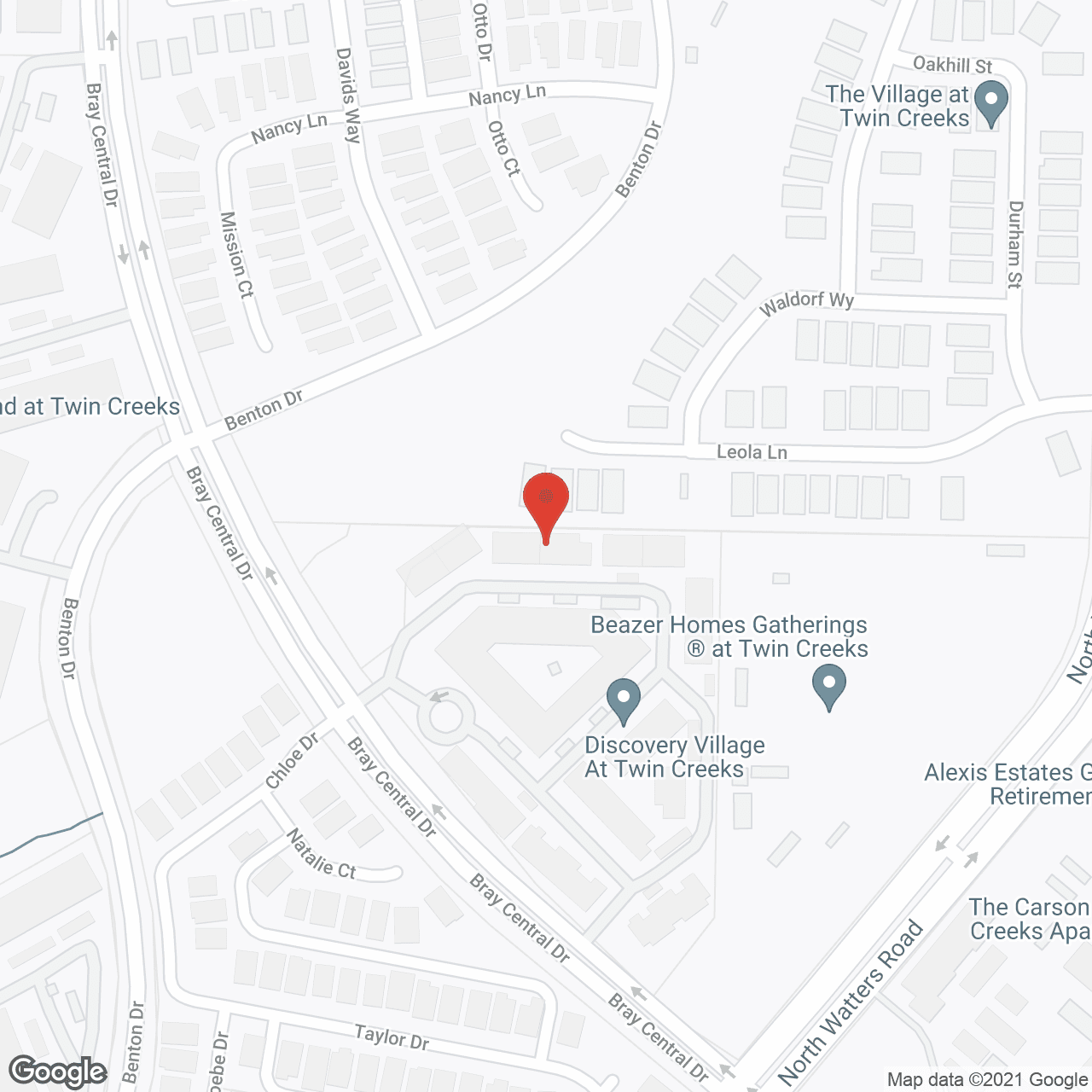 Discovery Village at Twin Creeks in google map