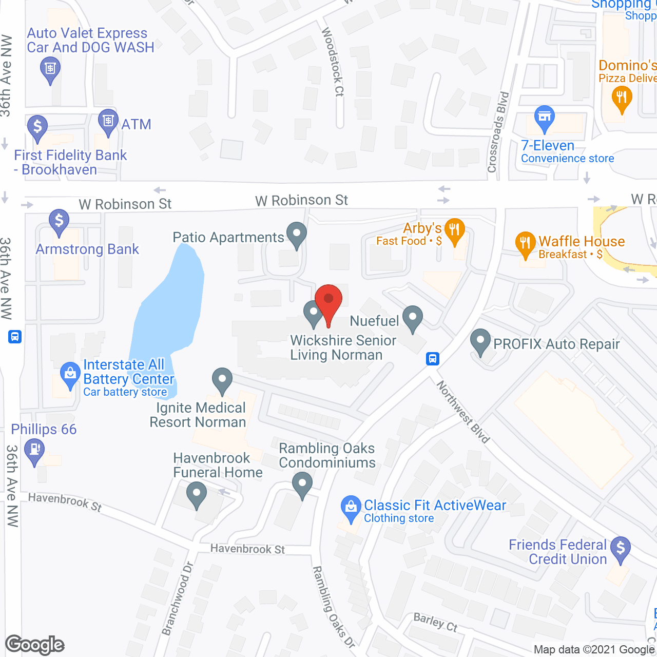 Ignite Medical Resort of Norman in google map