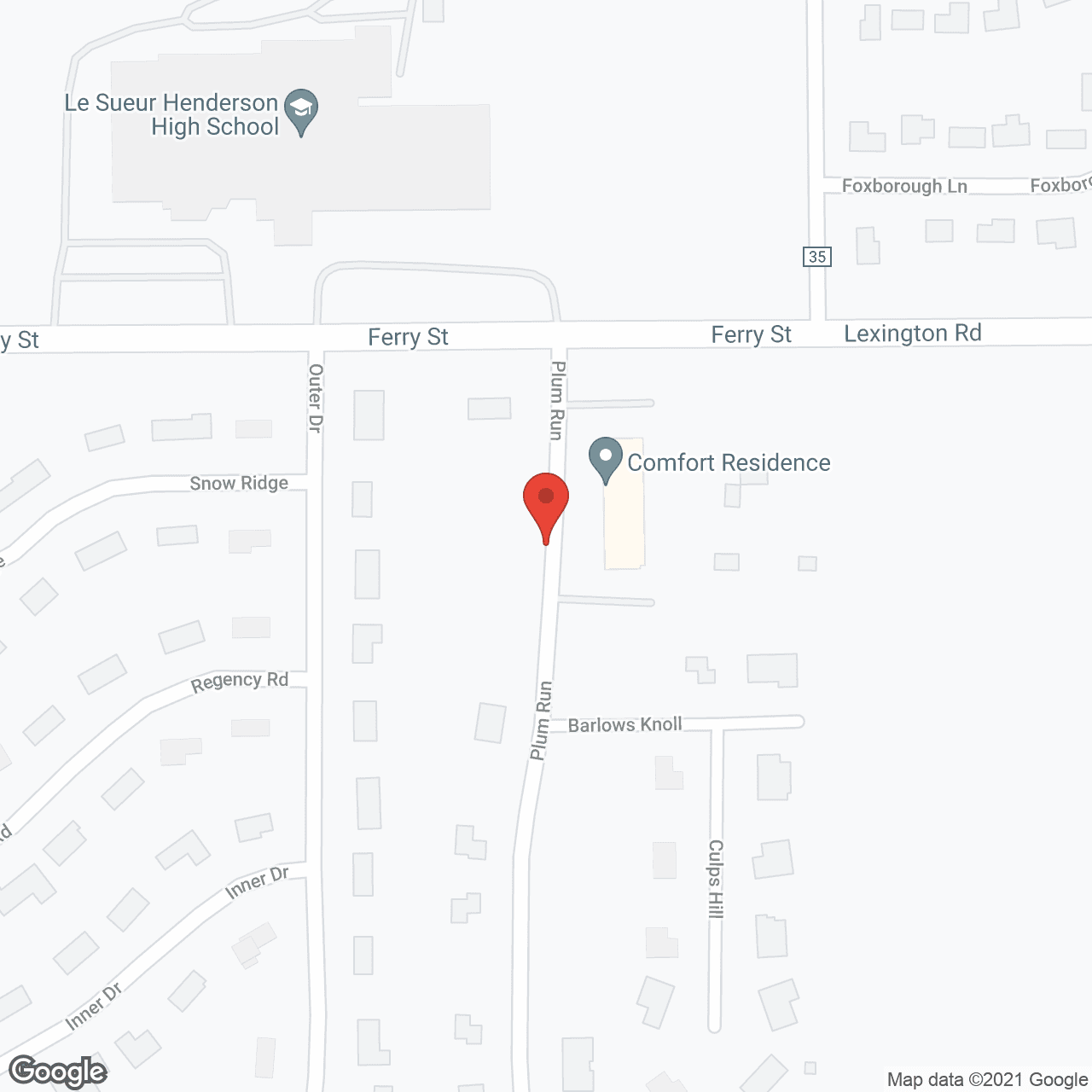 French Meadow Place in google map