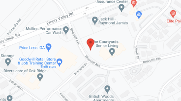 The Courtyards Senior Living at Oak Ridge in google map