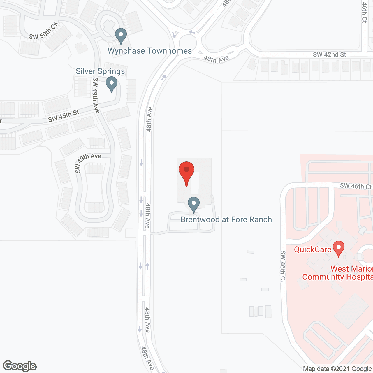 Brentwood at Fore Ranch in google map