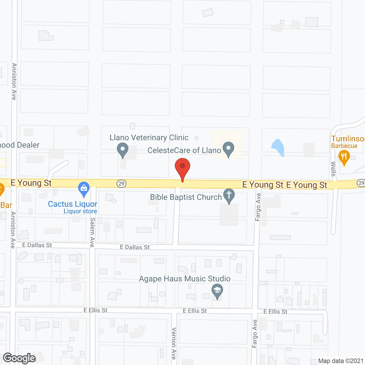 Arbor House of Llano in google map