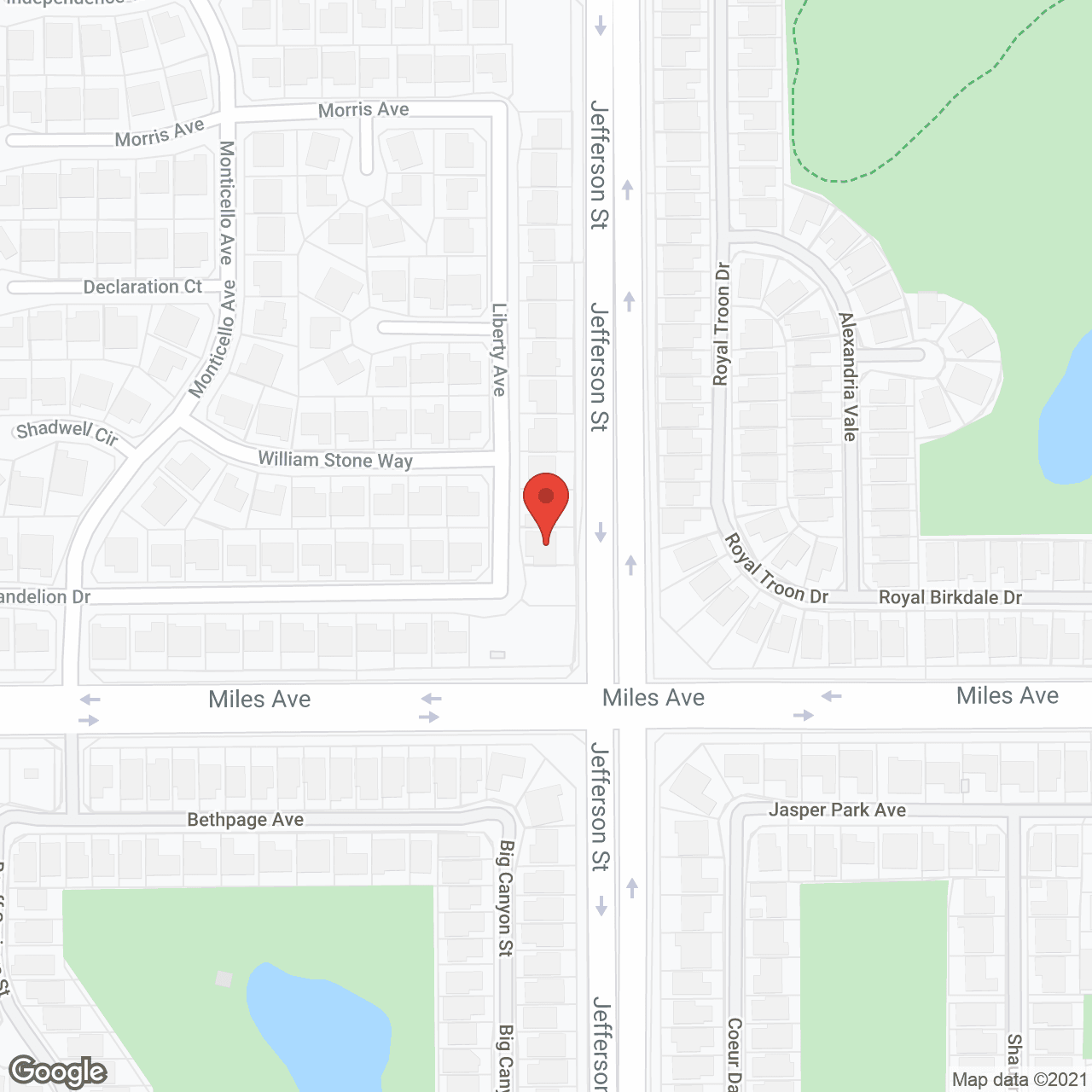 Monticello Senior Care in La Quinta in google map