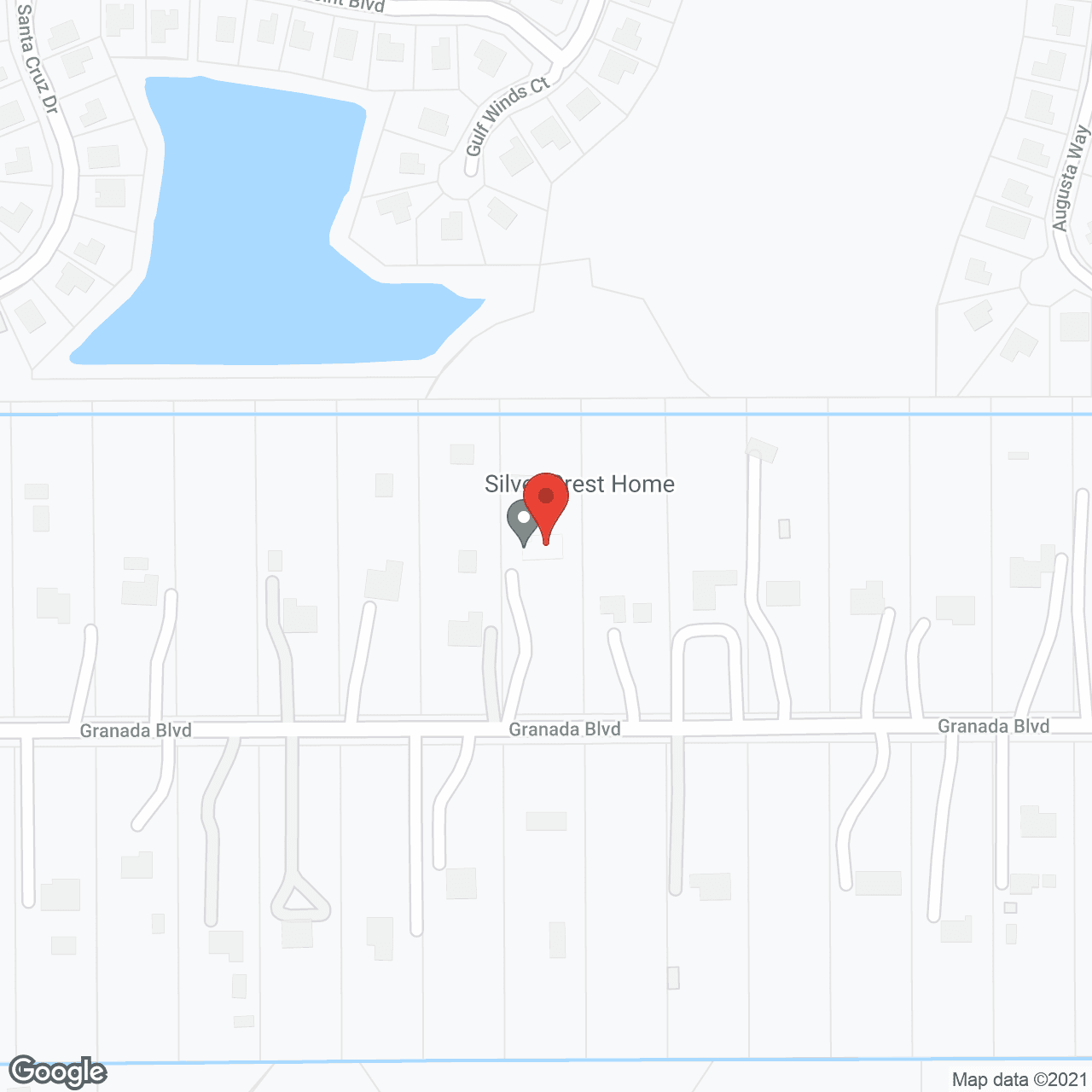 Silver Lining at Granada in google map