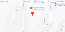 Brightwater Senior Living of Highland in google map