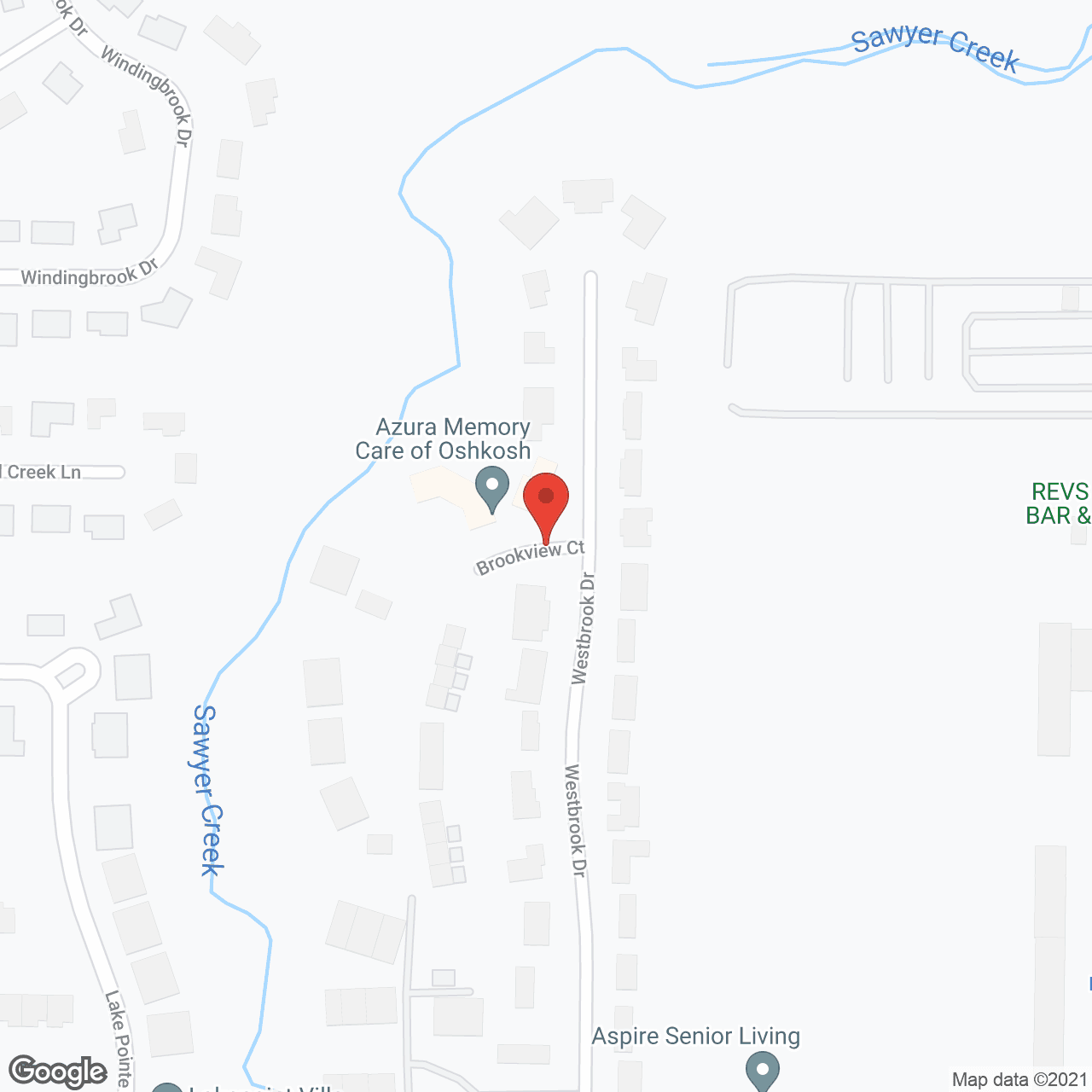 Dimensions Living Oshkosh in google map