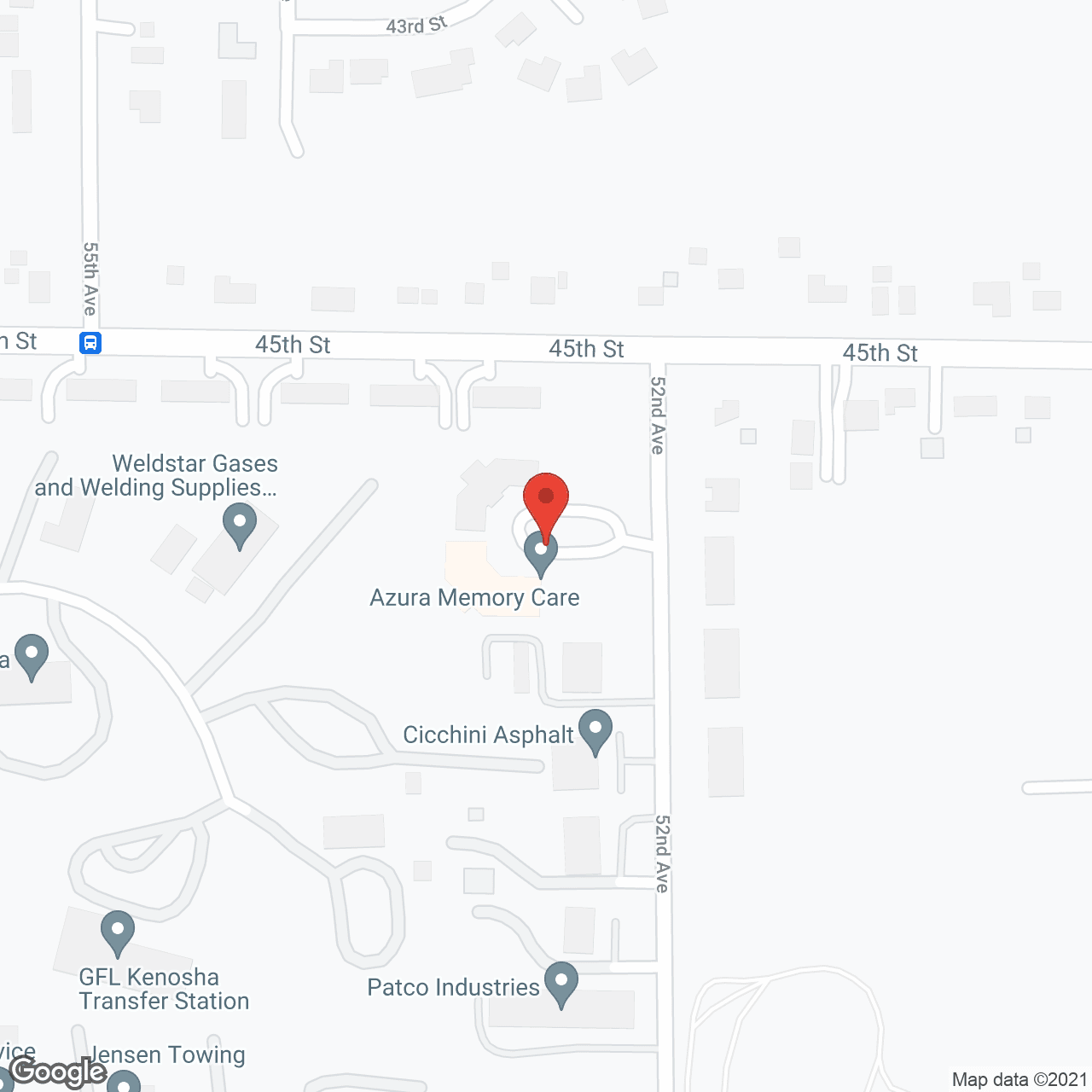 Dimensions Living Kenosha in google map