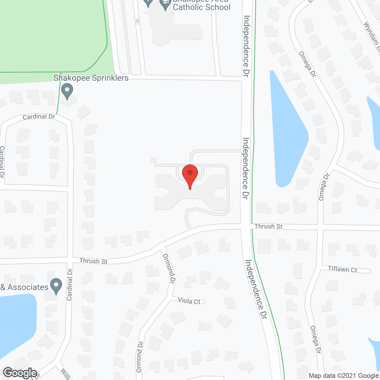 All Saints Senior Living in google map