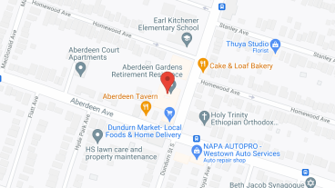 Aberdeen Gardens in google map