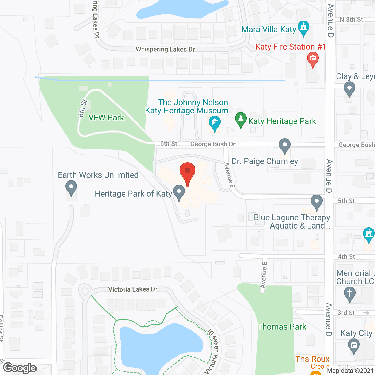 Heritage Park of Katy in google map