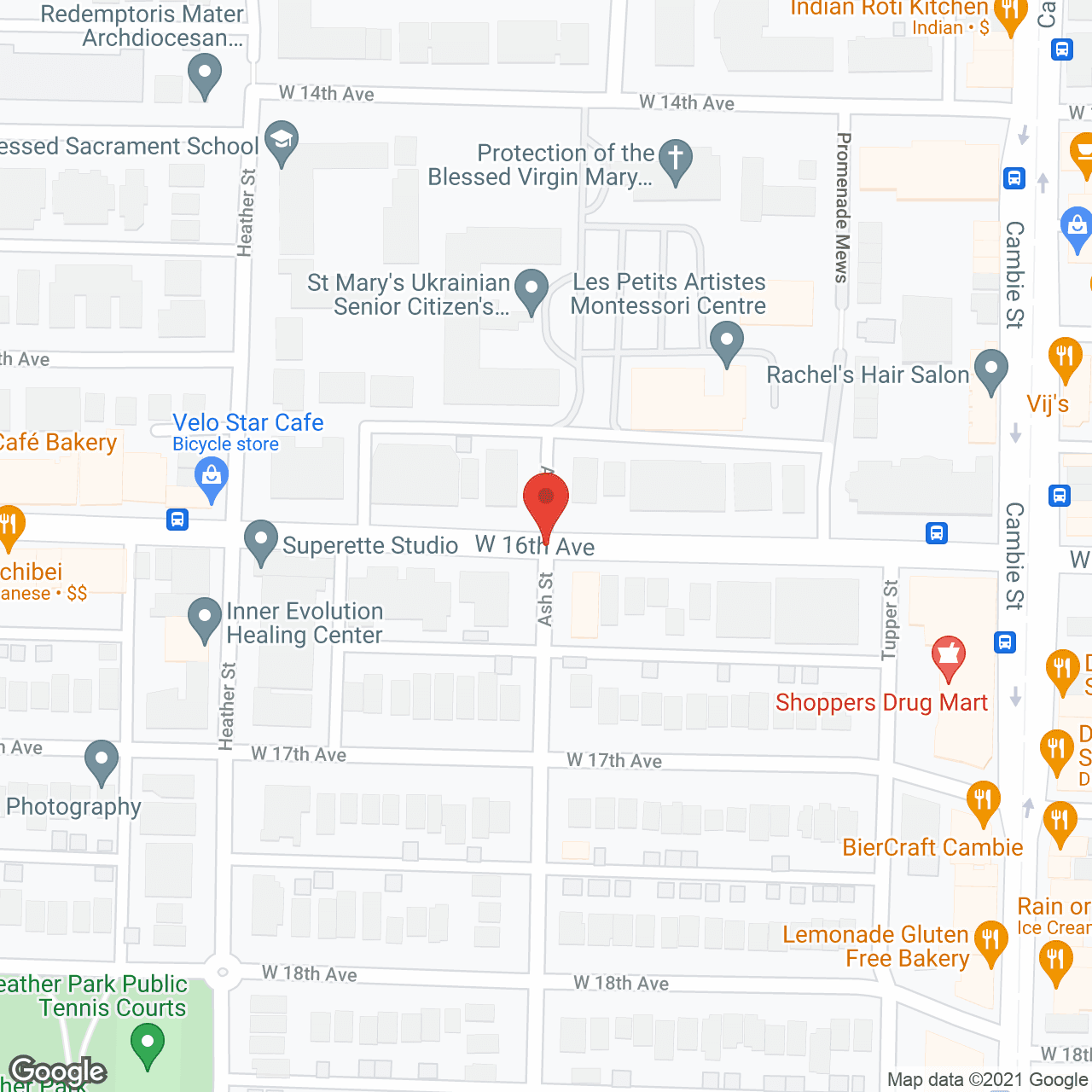 Redwood Mews in google map