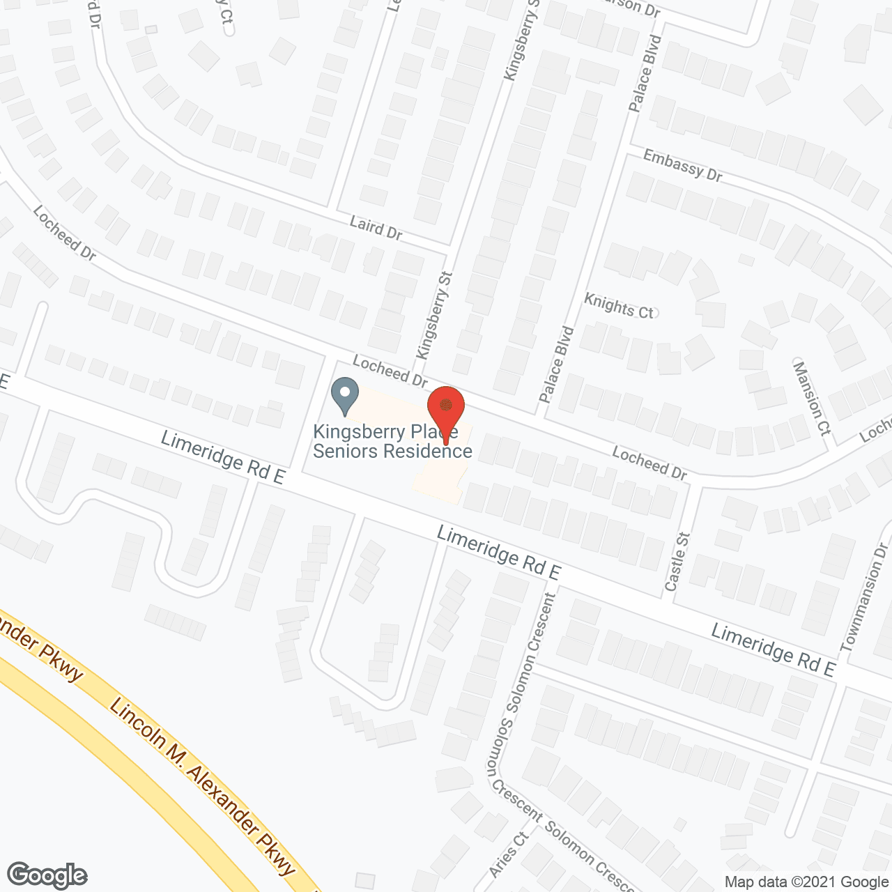 Kingsberry Place Seniors Residence in google map