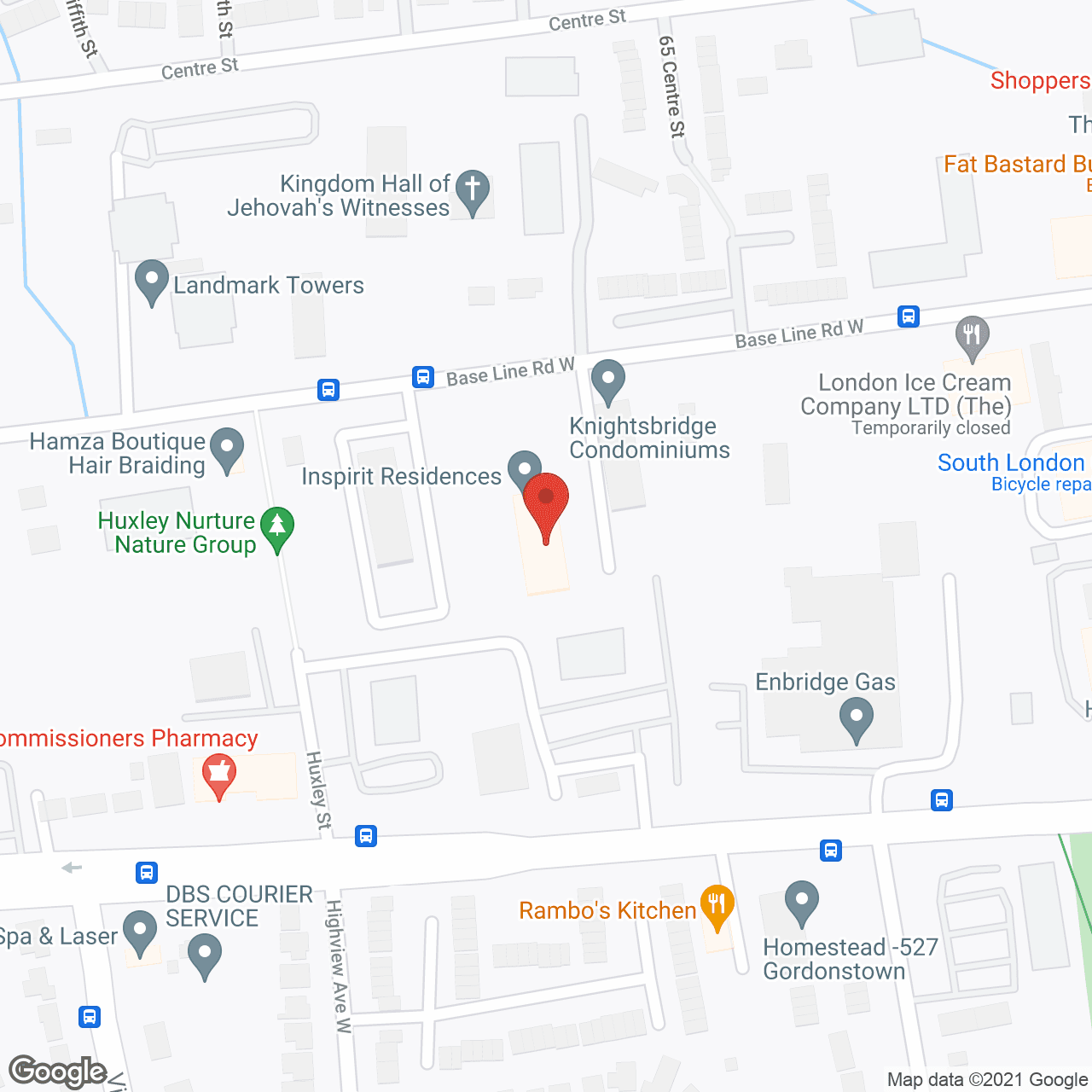 Inspirit Residences in google map