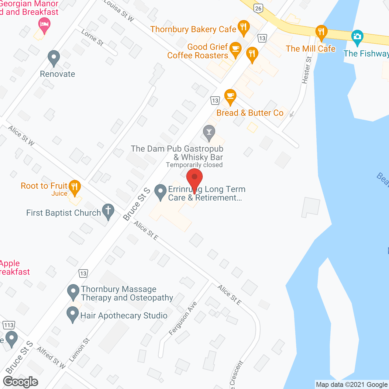 Errinrung Retirement Community in google map