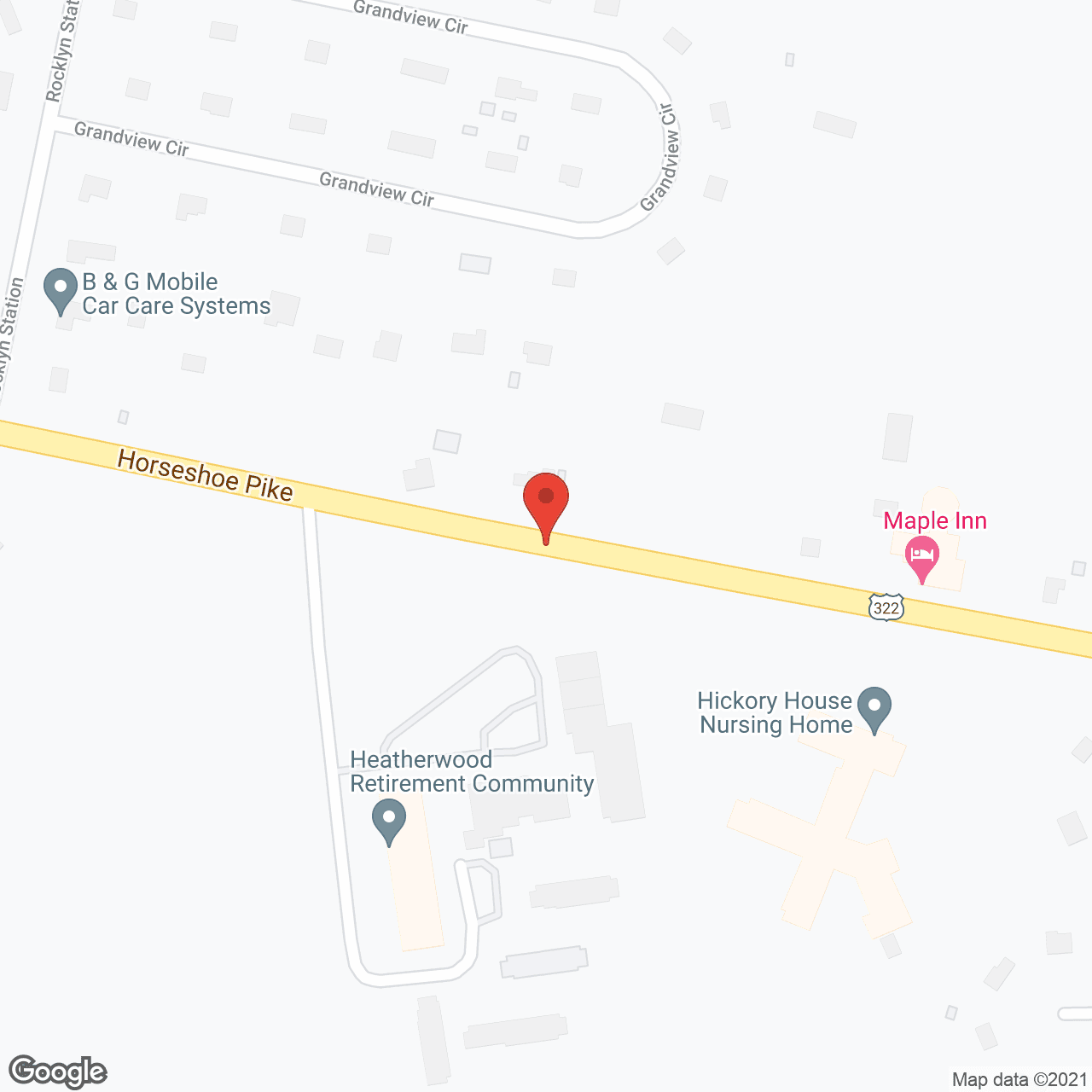 Heatherwood Retirement Community in google map