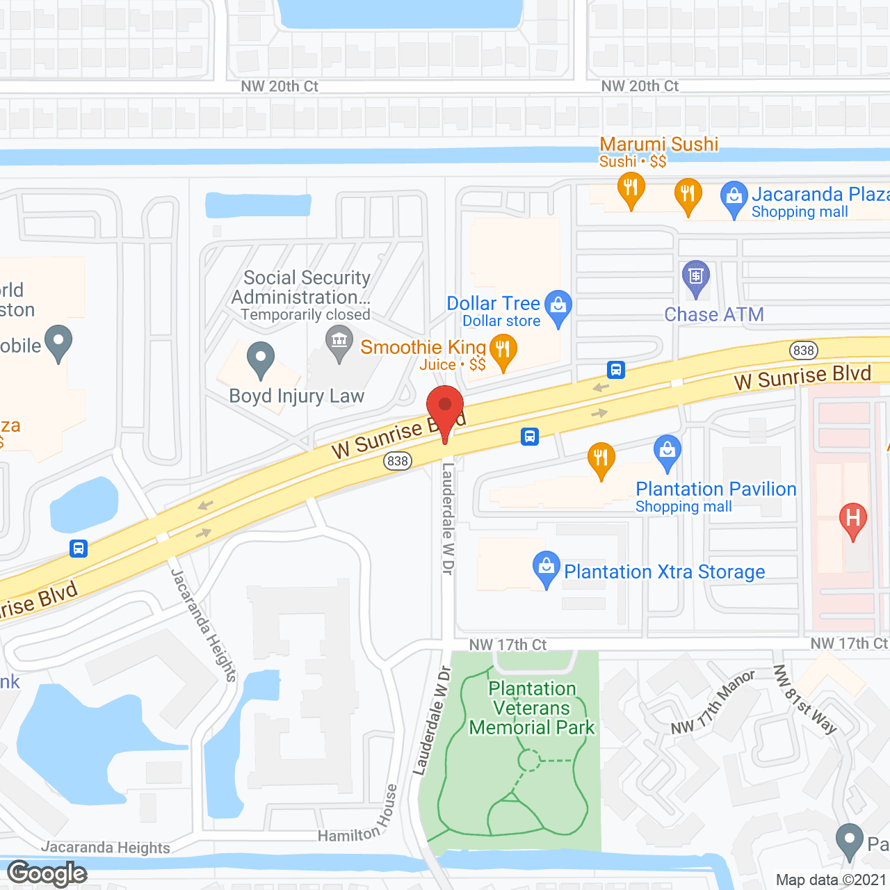 The Pointe at Plantation in google map