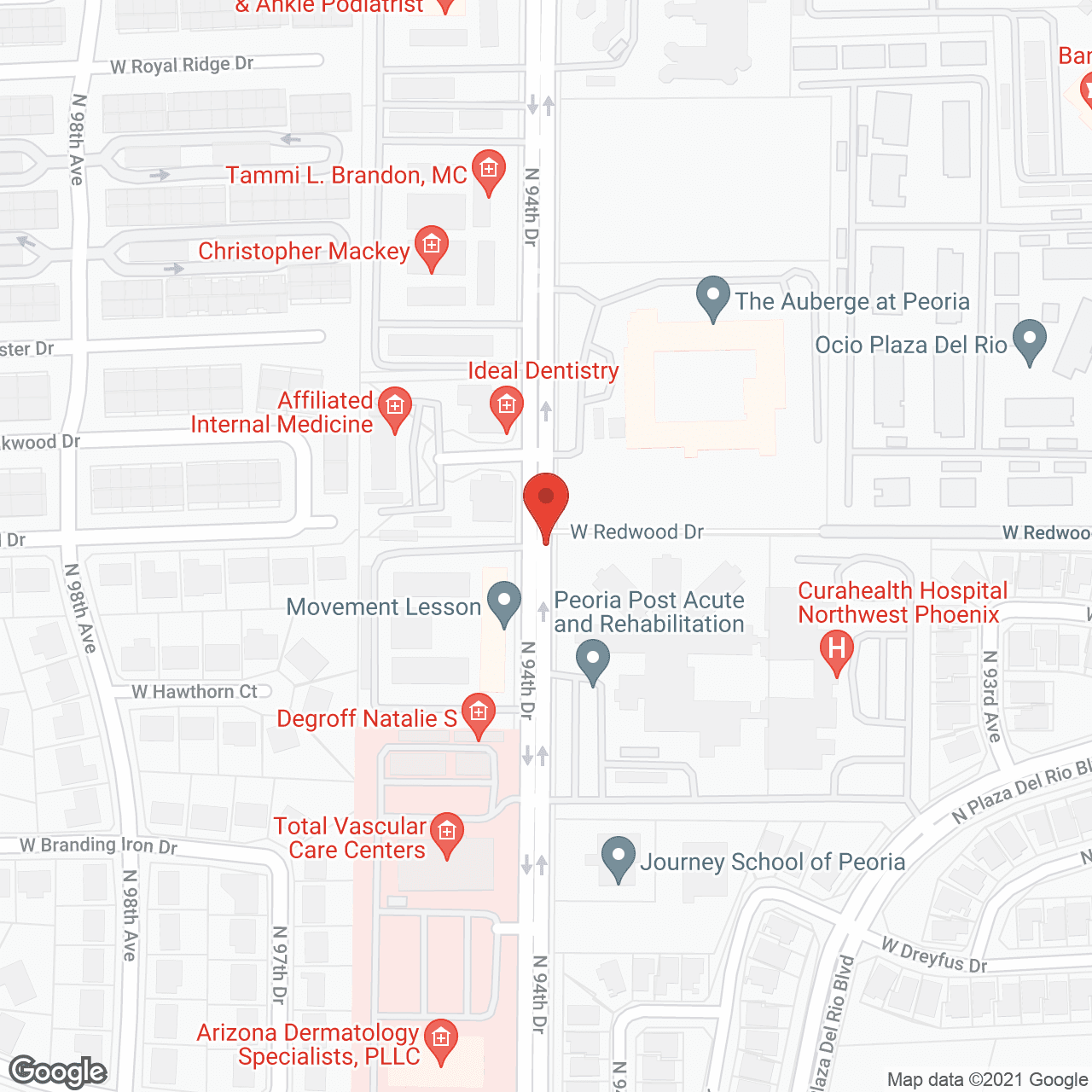 Cogir of Peoria in google map