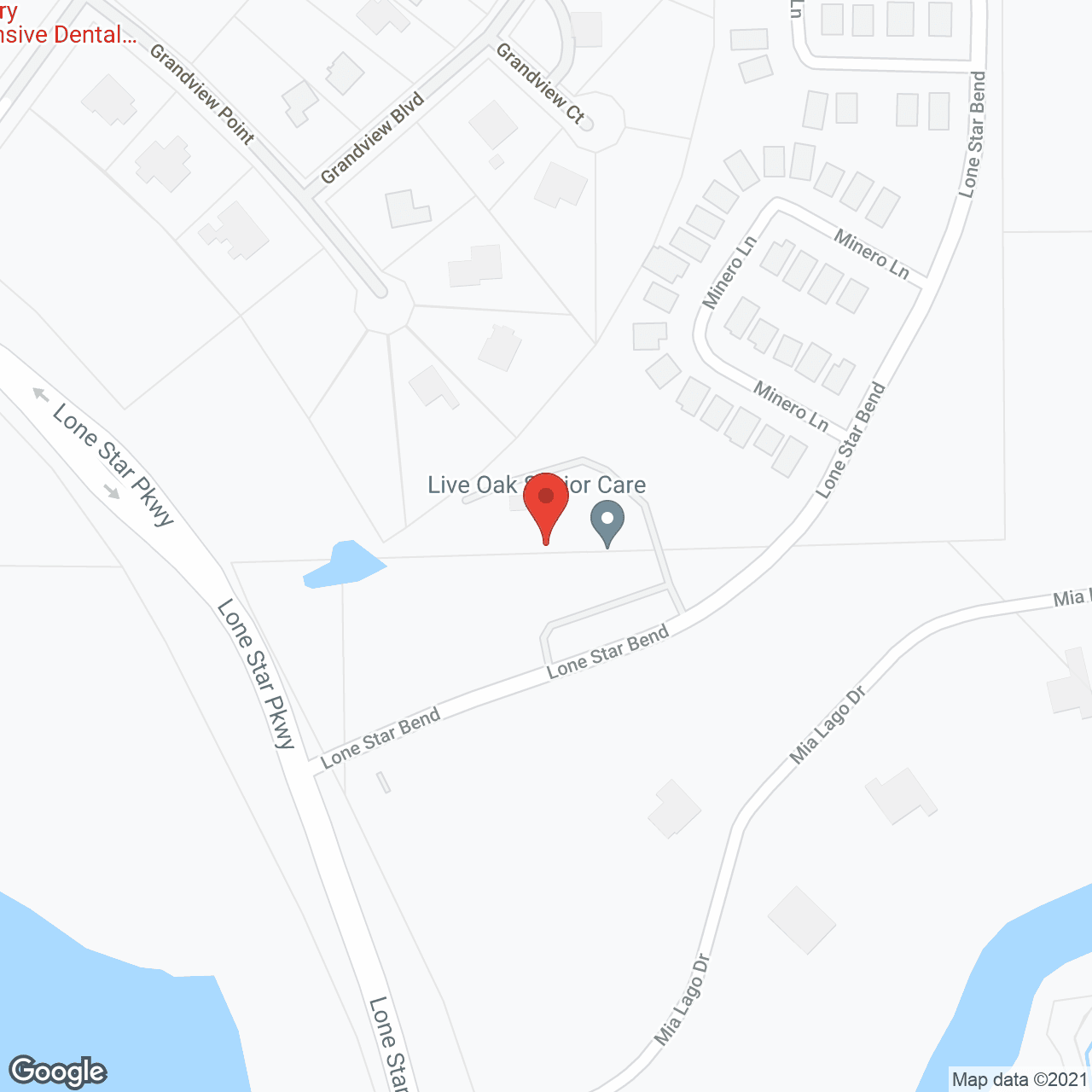 Live Oak Senior Care in google map