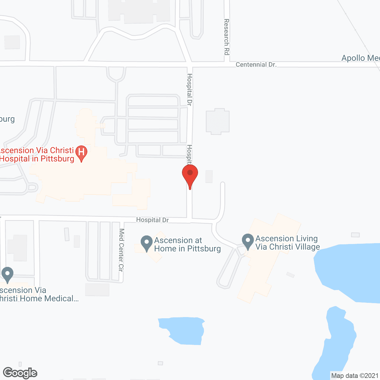 Ascension Living Via Christi Village - Pittsburg in google map