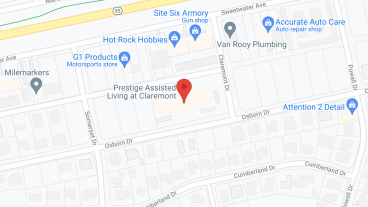 Claremont Assisted Living in google map