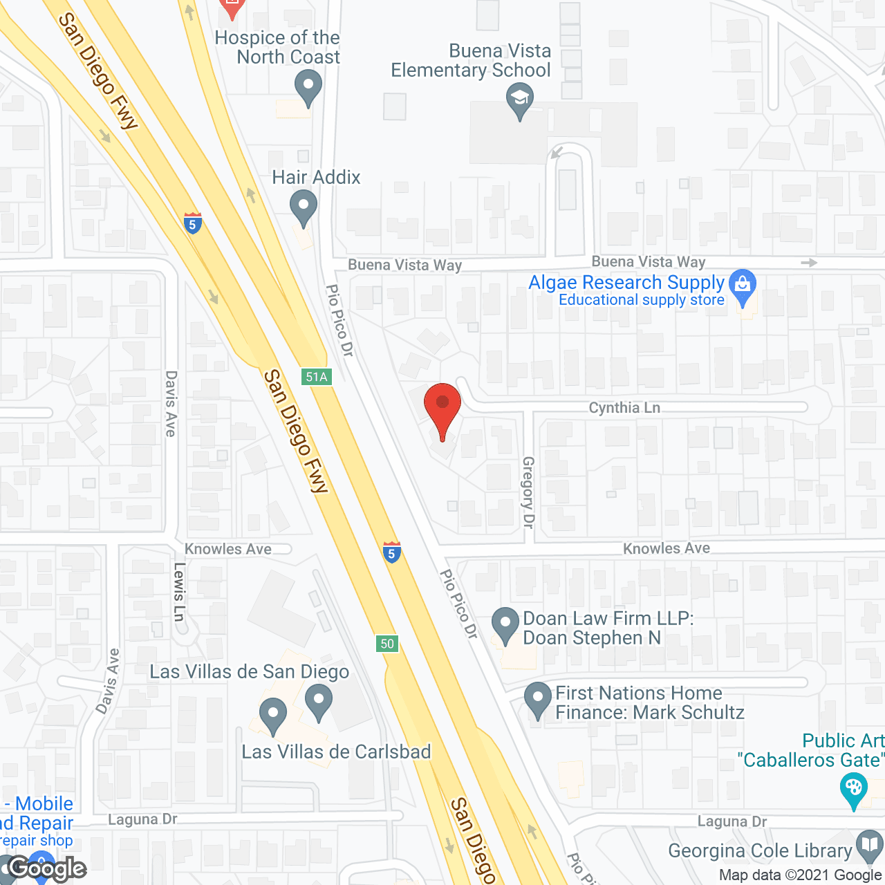 Vista Care in Carlsbad in google map