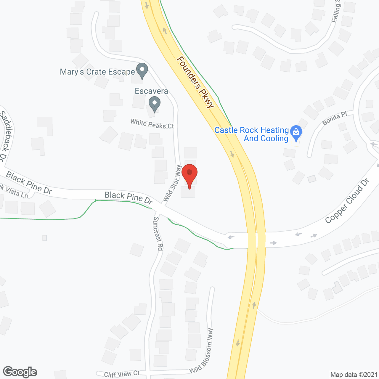 Assisted Living of the Woodlands in google map