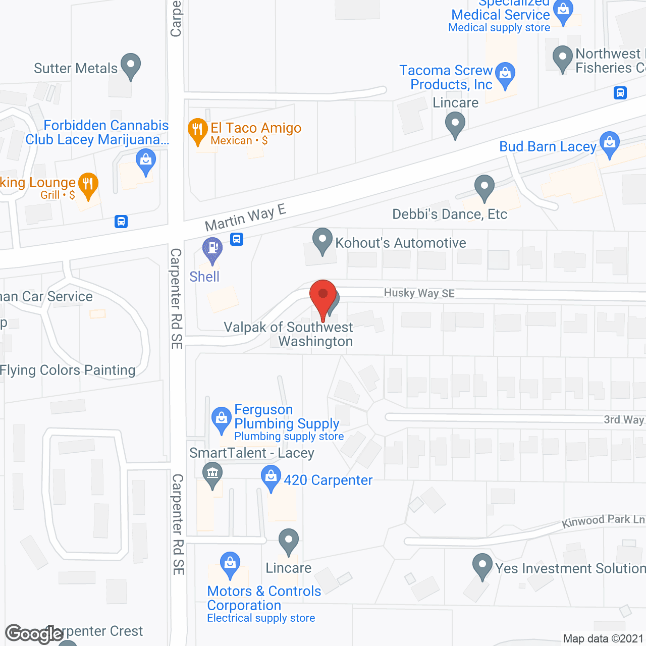 Dodd's Adult Family Care in google map